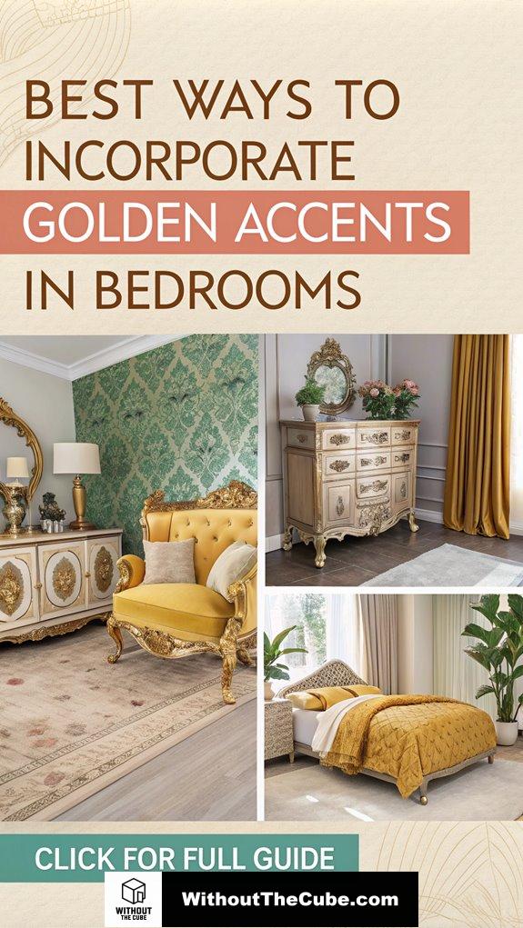 10 Best Ways to Incorporate Golden Accents Bedrooms