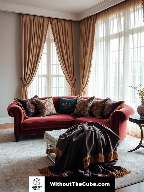 indulge in opulent fabrics
