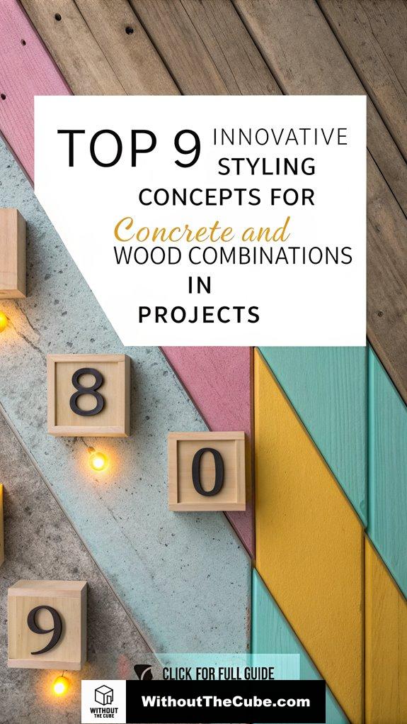 innovative concrete wood styling concepts