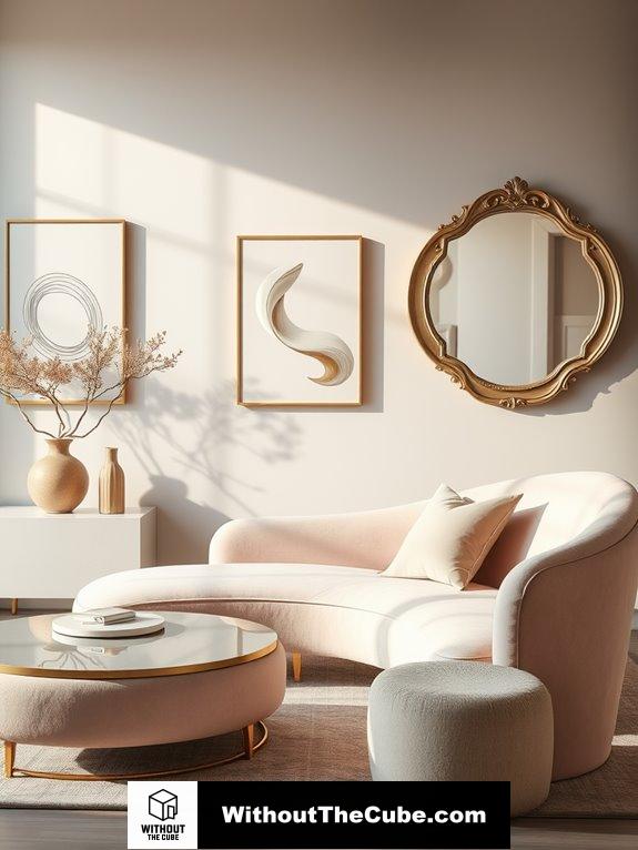 integrate graceful curved lines