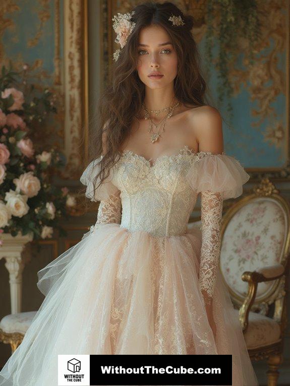 lace accents for elegance