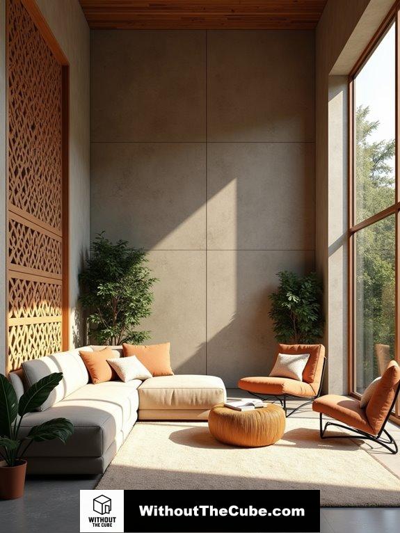 latticework wood design integration