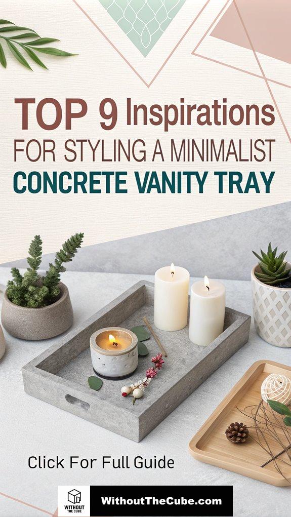 Top 9 Inspirations for Styling a Minimalist Concrete Vanity Tray
