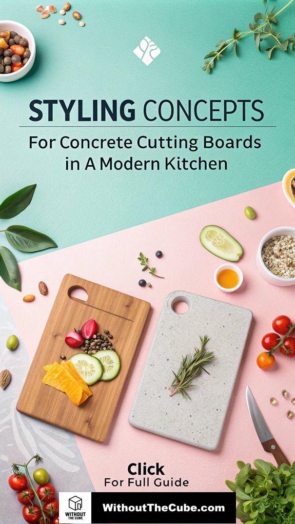 Styling Concepts for Concrete Cutting Boards in a Modern Kitchen