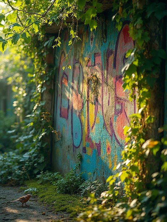nature reclaiming urban spaces