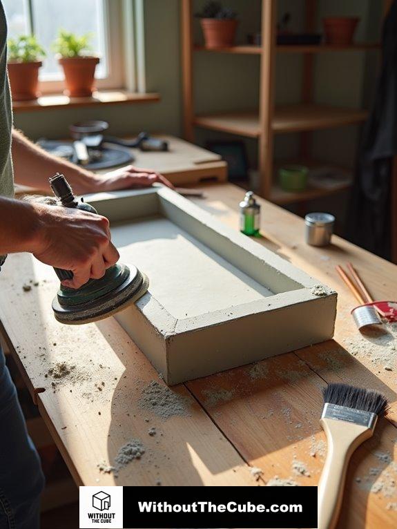 prepare and polish surfaces