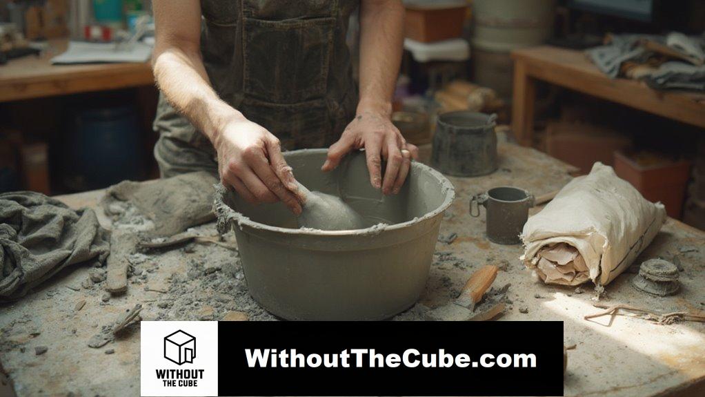 prepare concrete mixture