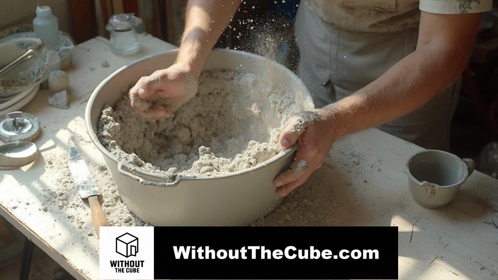 prepare the concrete mixture