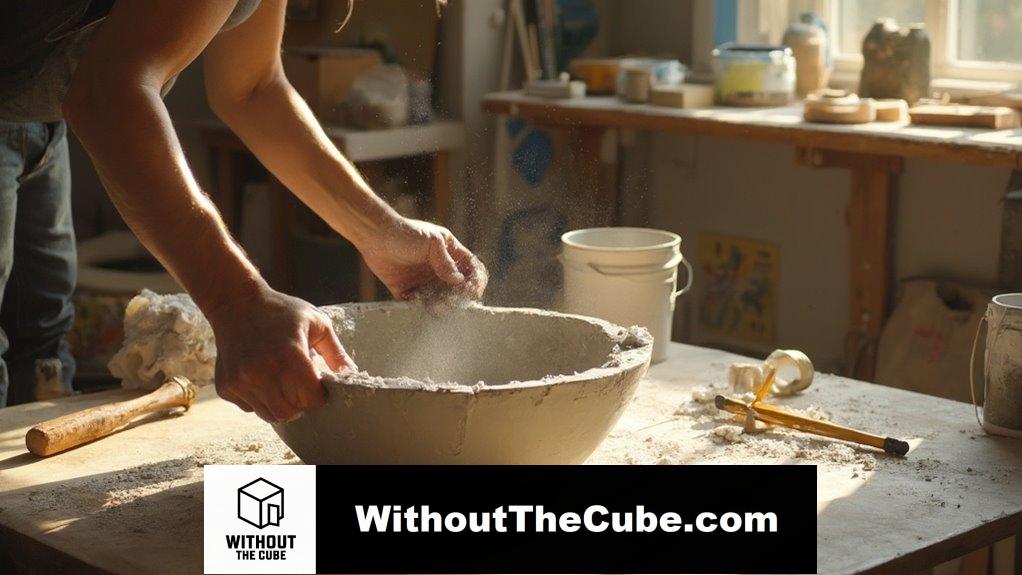 remove concrete from mold