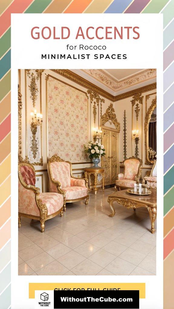 Gold Accents for Rococo Minimalist Spaces