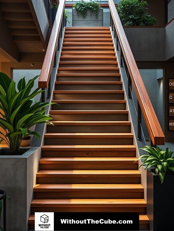 rustic wood accent blending