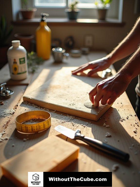 setting up soap dish