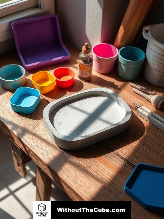 shaping with silicone molds