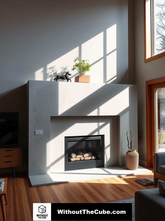 sleek contemporary hearth designs