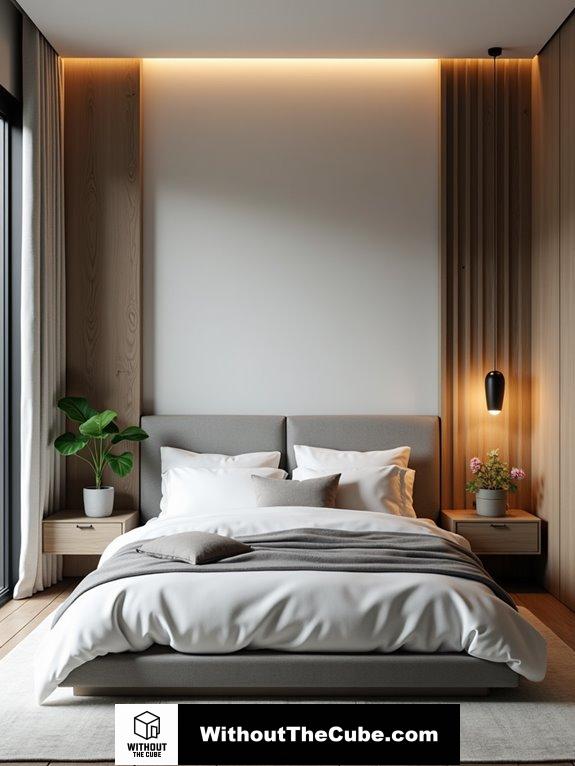 sleek minimalist bed styles