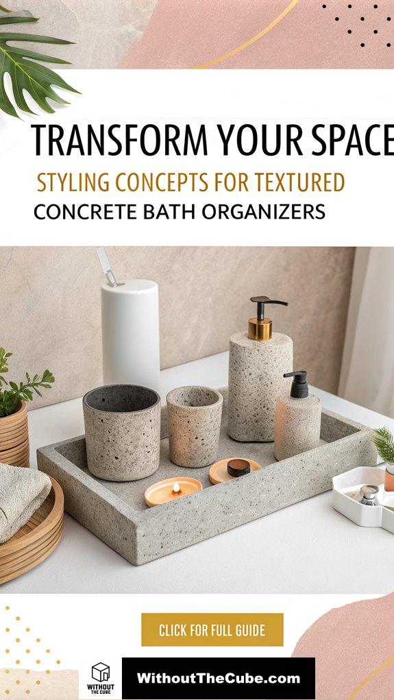 Transform Your Space: Styling Concepts for Textured Concrete Bath Organizers