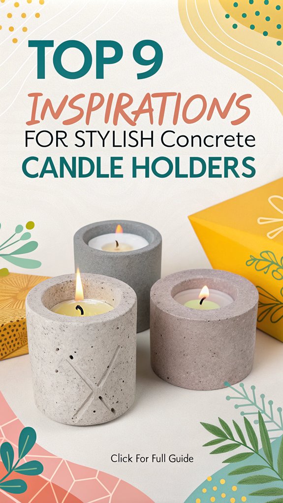 stylish concrete candle holder inspirations