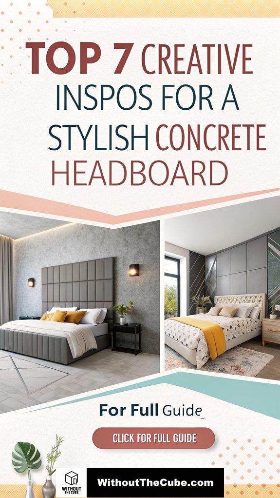stylish concrete headboard ideas