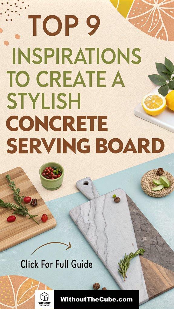 stylish concrete serving board inspirations