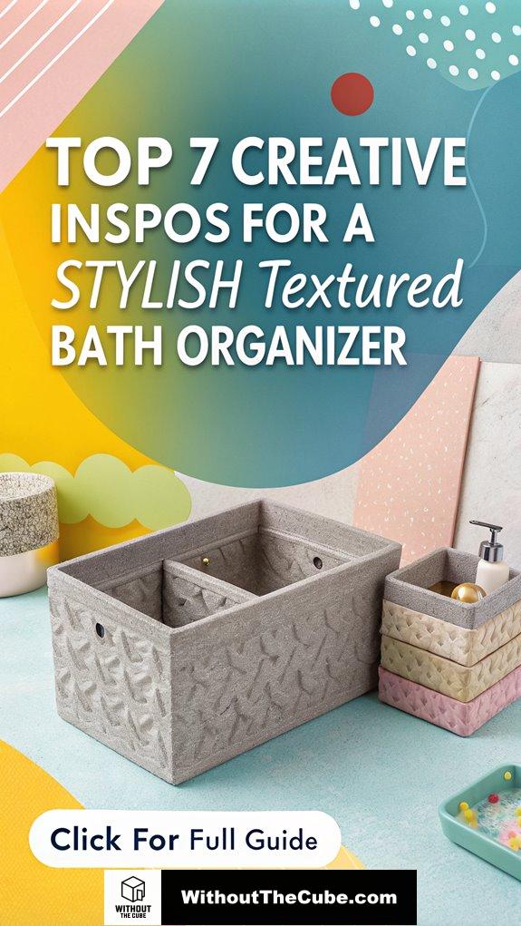 Top 7 Creative Inspos for a Stylish Textured Concrete Bath Organizer