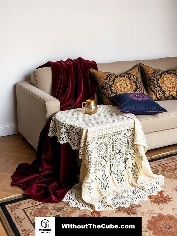 textile layering for dimension