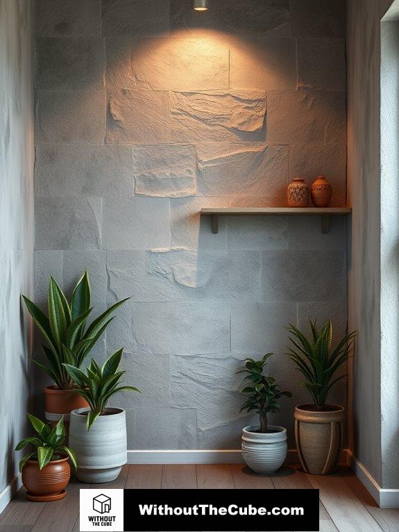 textured concrete design appeal