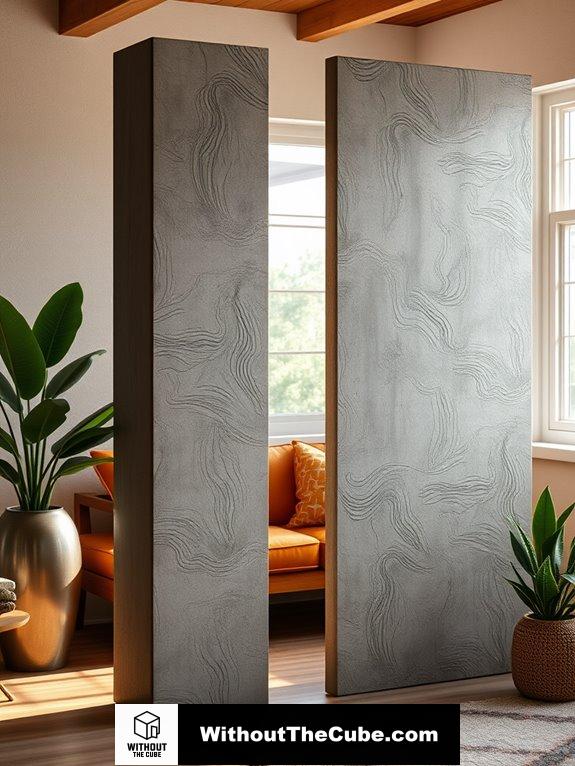 textured concrete surface patterns