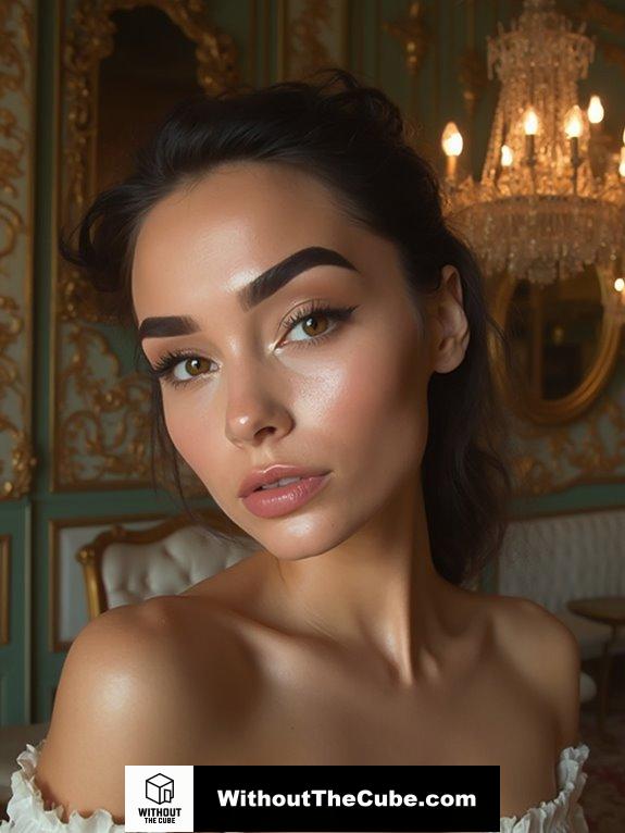 thick defined eyebrow style