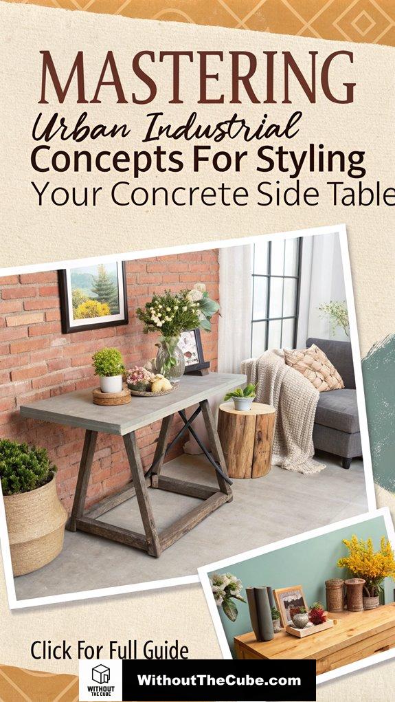 Mastering Urban Industrial Concepts for Styling Your Concrete Side Table