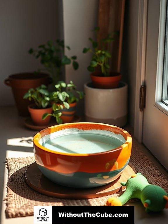 vibrant decorative concrete bowls