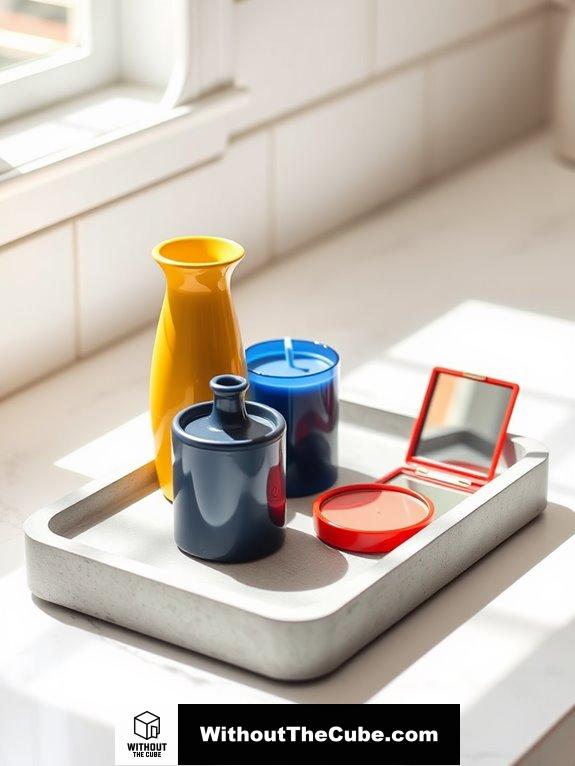 vibrant geometric color contrast