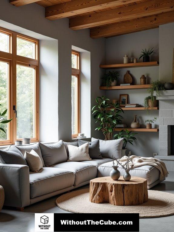 warm wood accent blending